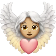heart with angel wings sticker