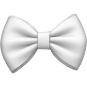 White bow  sticker