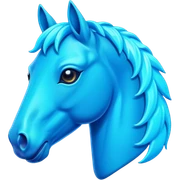 Neon horse sticker