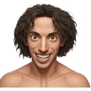 horror themed smiling boy sticker