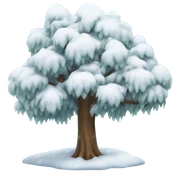 Snow tree sticker