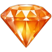 diamond orange sticker