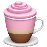 pink latte sticker
