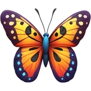 A bright butterfly sticker
