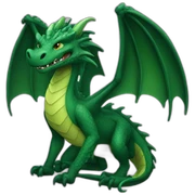 Dark Green dragon sticker