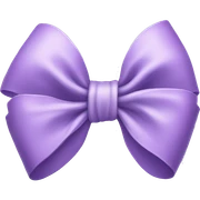 Lilac bow sticker