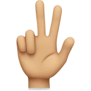 two fingers up sticker