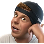 casual portrait of young man sticker