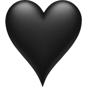 Black hearts sticker