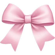 Light pink bow sticker