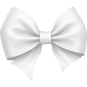 White bow sticker