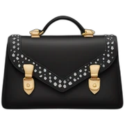 black purse with diamonds sticker
