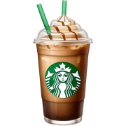 
Starbuck ice coffee with ice cubes sticker