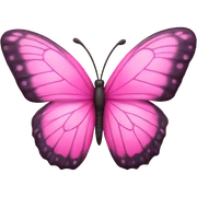 Pink butterfly sticker