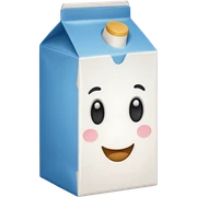 Milk carton sticker