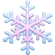 pastel pink snowflake  sticker