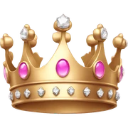 Pink gold crown  sticker