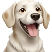 Happy dog sticker