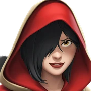 smiling girl in hooded mask sticker