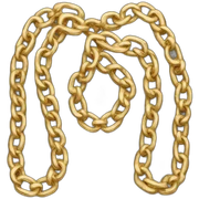 gold chain sticker