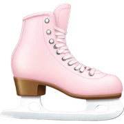 pastel pink ice skates sticker