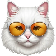 Cat with sunglasses sticker