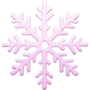 pastel pink snowflake  sticker
