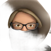 casual boy with glasses sticker
