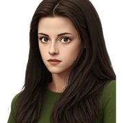 brown-haired girl gazing softly sticker