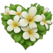 flower heart sticker