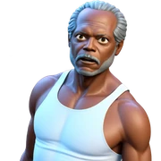 old man in tank top sticker