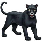 full body panther sticker