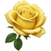 Yellow rose sticker