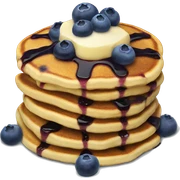 Blueberry pancakes  sticker