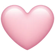 Light pink heart sticker