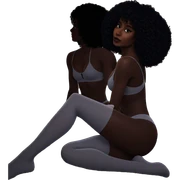 intimate mirror reflection of beauty sticker
