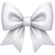 White bow sticker