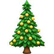 Sapin avec décos sticker