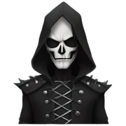 Black metal musician sticker
