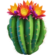 rainbow cactus  sticker