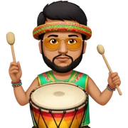 Festive Drummer sticker