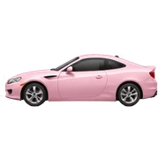 light pink car sticker