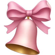 Light pink Christmas bells sticker