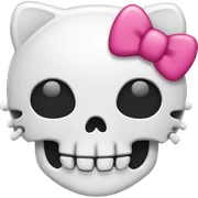 Hello kitty skull sticker