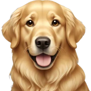 golden retriever  sticker