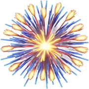 Fireworks sticker