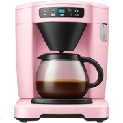 light pink coffee maker sticker
