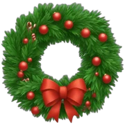 Christmas wreath. sticker