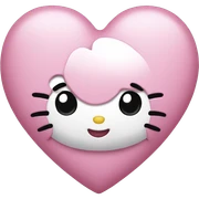 hello kitty heart sticker