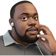 male with earbuds indoors sticker